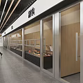 Supermarket Grocery Interior With Well Stocked Vegetable And Fruit Shelves And Customer Shopping
