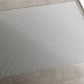 Square Gray Carpet With Grid Texture For Modern Home Floor Decoration 3d model