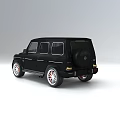 Black Mercedes Benz SUV With Modern Design And Red Alloy Wheels
