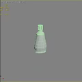 Elegant Blue Perfume Bottle With White Cap For Cosmetics Collection