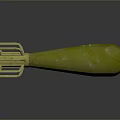Green Bottle Shaped Military Grenade With Star Shaped Metal Base