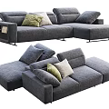 Modern Combination Sofa Multi-person Sofa Office Multi-person Sofa Sofa 3d model