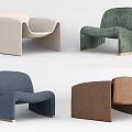 Sleek Modern Accent Chairs In Beige Green Blue Brown With Unique Design And Upholstered Fabric