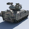 Tracked Military Tanks and Armored Trucks in Military Vehicle Lineup