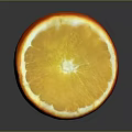 Fresh Sliced Orange With Vibrant Yellow Flesh And Red Skin Healthy Fruit