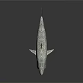 Shark Sculpture With Open Mouth Fin Details And Textured Surface On Dark Background