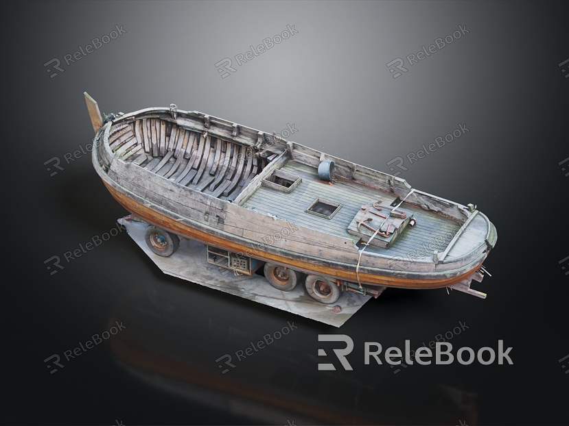 modern fishing boat small fishing boat model