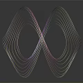 modern line art line virtual line drawing line music score line 3d model