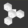 Precision Optical Scientific Instrument With Hexagonal Reflective Mirrors And Metal Support Frame