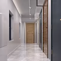 Showroom Interior With Display Wall Featuring Glass And Wooden Frame Windows