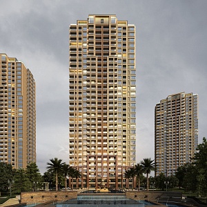 High-rise residential in Jianou residential area 3d model