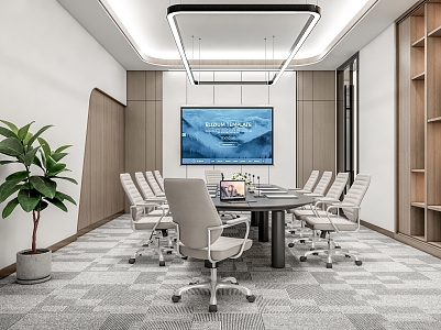 Modern Meeting Room Meeting Room Meeting Table and Chair 3d model