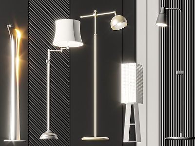 Modern floor lamp 3d model