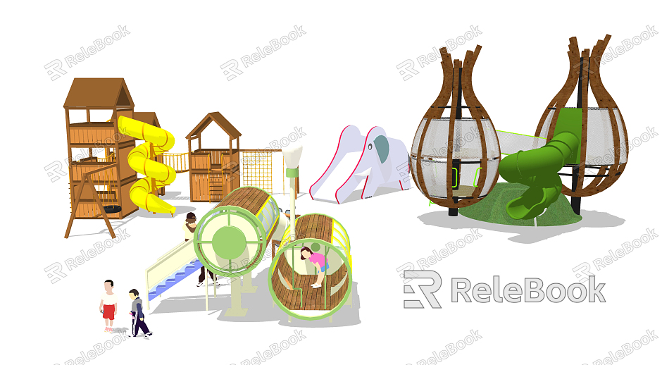 Modern play equipment Children's play equipment model