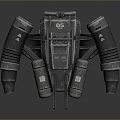 Jet Backpack Science Fiction Backpack Flying Backpack Backpack Booster Military Backpack Military Backpack Military Backpack Military Backpack 3d model