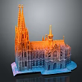 European Gothic Architecture Featuring Spires Towers Intricate Windows And Grand Cathedral Design