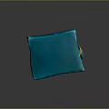 Cartoon Style Block Character With Square Blue Head Yellow Face Sad Expression And Blue Limbs