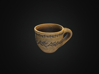 Old Cup Water Cup Old Objects 3d model