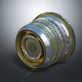 Professional Digital Camera Lens With Metal Ring And Adjustable Focus Control 3d model