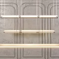 Modern chandelier strip chandelier 3d model