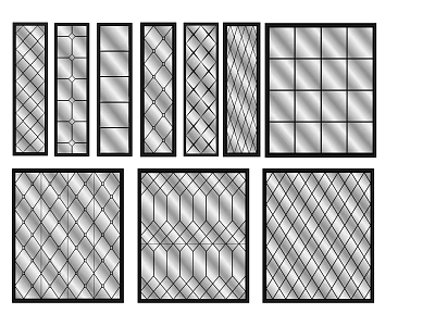 Stylish Background Wall Design Ideas With Various Geometric And Textured Patterns 3d model