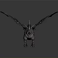 Mythical Dragon 3D Model Featuring Spiked Body Large Wings And Detailed Scales