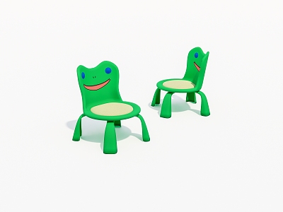 Children's cartoon chair 3d model