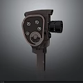 Vintage Film Camera Electronic Device With Retro Metal Components And Classic Lens