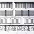 Different Styles Of Metal Railings Featuring Decorative Patterns And Simple Designs
