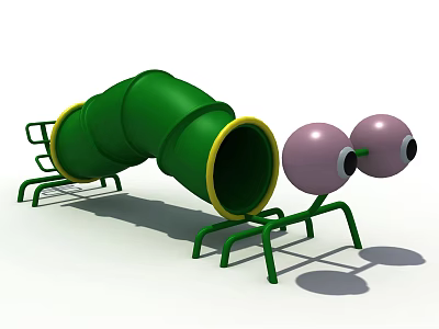 Modern Amusement Equipment Amusement Caterpillar Drilling Hole 3d model