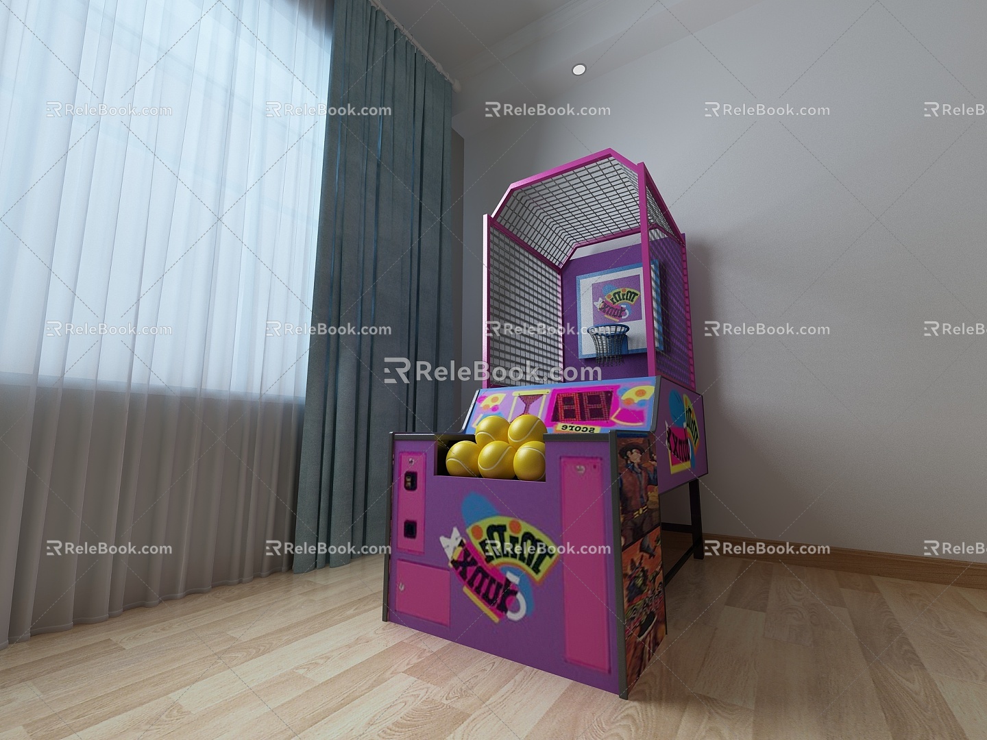 Game machine 3d model