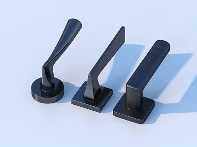 Door handle hardware 3d model