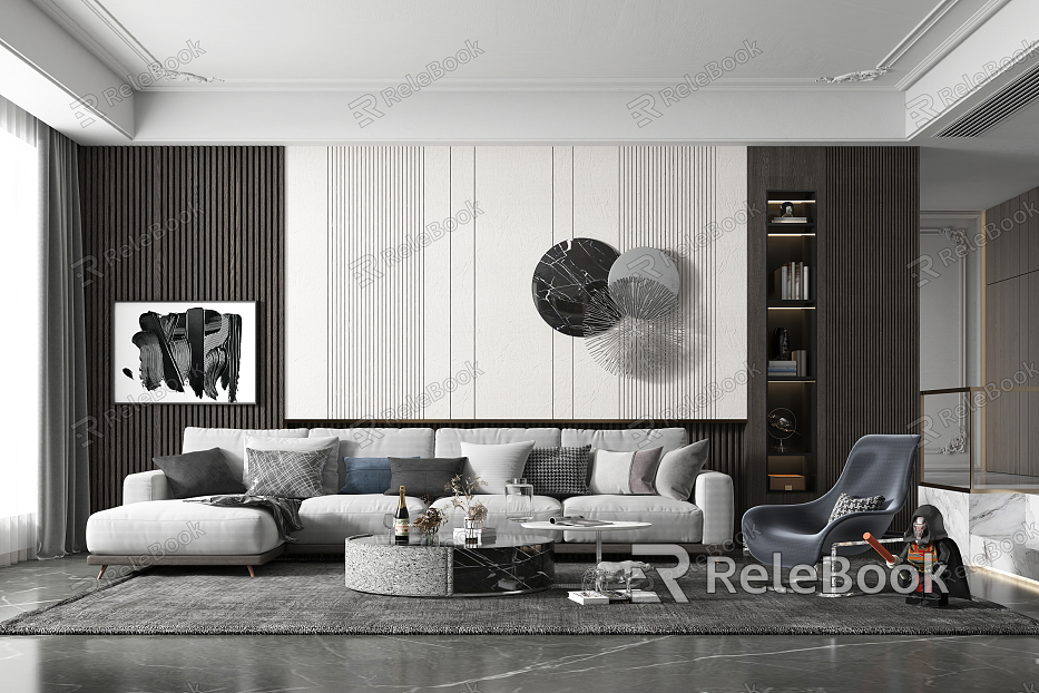 Modern Living Room Simple Living Room model