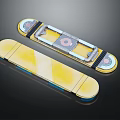 Bright Yellow Skateboard With Modern Metal Frame And Smooth Rolling Wheels