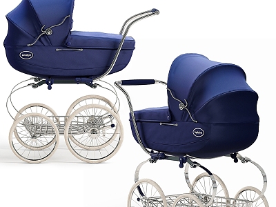 Baby Stroller Trolley Children's Stroller Trolley Rocker Car 3d model