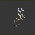 Brown Shafts Silver Arrowheads Weapons with Reflective Surfaces Arranged on Dark Background
