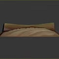 Rolled Up Orange And Beige Soft Household Cloth With Stitched Edges