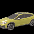 Yellow SUV Car Exterior Design With Roof Rails And Front Grille Headlights