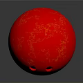 Red Smooth Bowling Ball With Three Holes For Daily Sports Use
