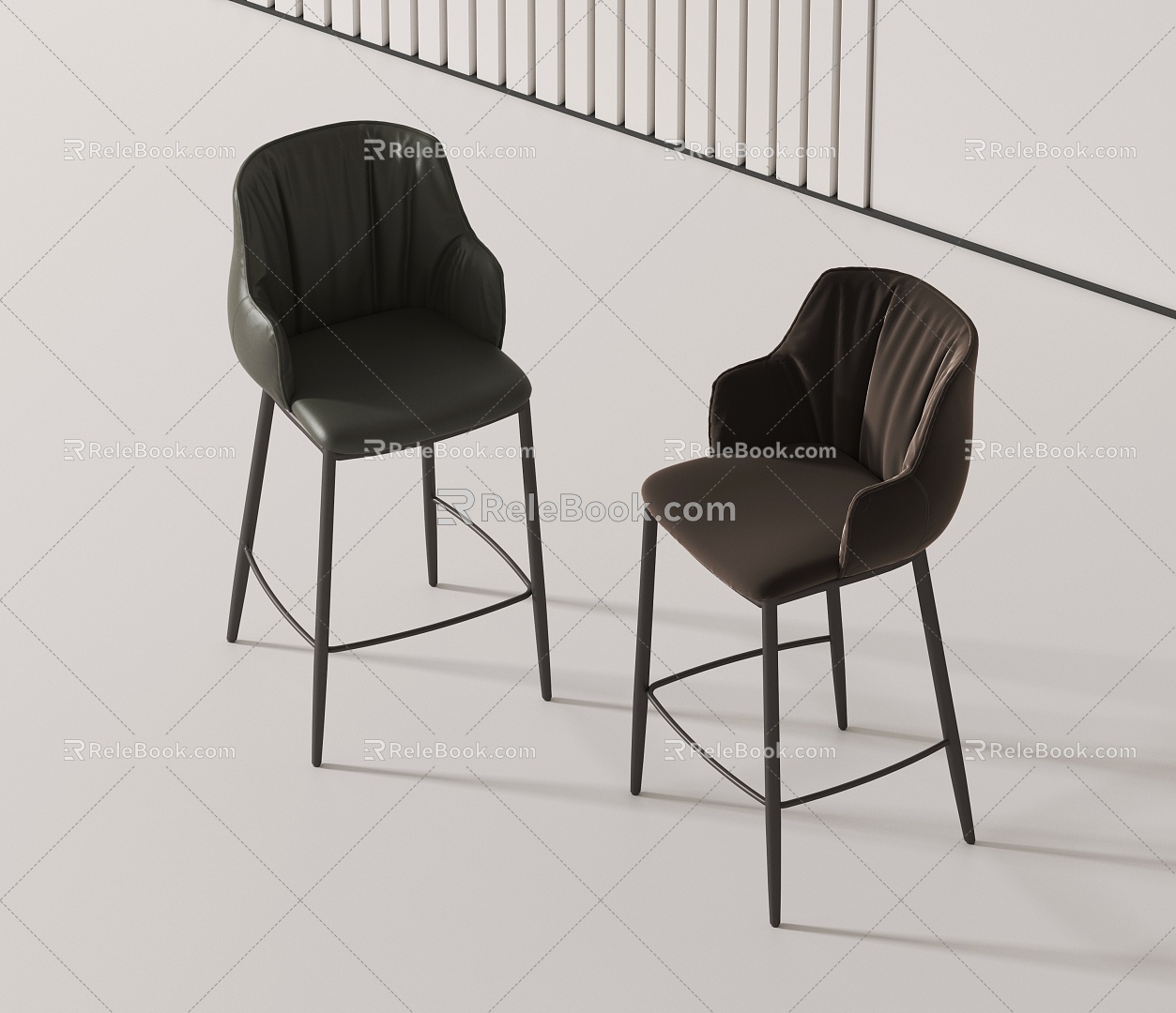 Modern Bar Chair 3d model