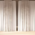 Elegant Modern Curtain Design With White Textured Fabric And Layered Panels For Windows