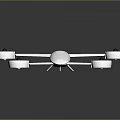 White Sleek Drone With Four Rotors And Modern Minimalist Design Structure
