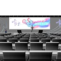 Nanning Tobacco And Liquor Store Brand Event Stage With Large Screen And Seats