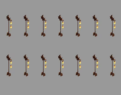 Chinese street lamp court lamp decorative lamp props 3d model Chinese street lamp court lamp decorative lamp props 3d model