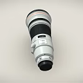 Professional Telephoto Camera Lens With Large Aperture Red Accent And Tripod Mount
