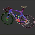 Modern Road Bicycle With Colorful Gradient Frame Drop Handlebars Continental Tires And Sporty Design