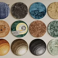 Stylish Round Rugs With Various Colorful Patterns And Designs For Home Decor