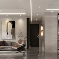 Modern Luxury Open Plan Living And Dining Room Interior Design With Custom Illuminated Display Cabinets