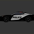 Modern Police Car Police Car Concept Police Car 3d model