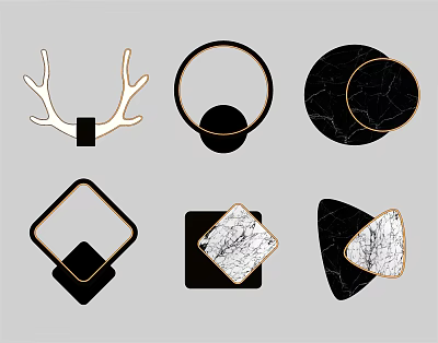 Light Luxury Wall Lamp 3d model